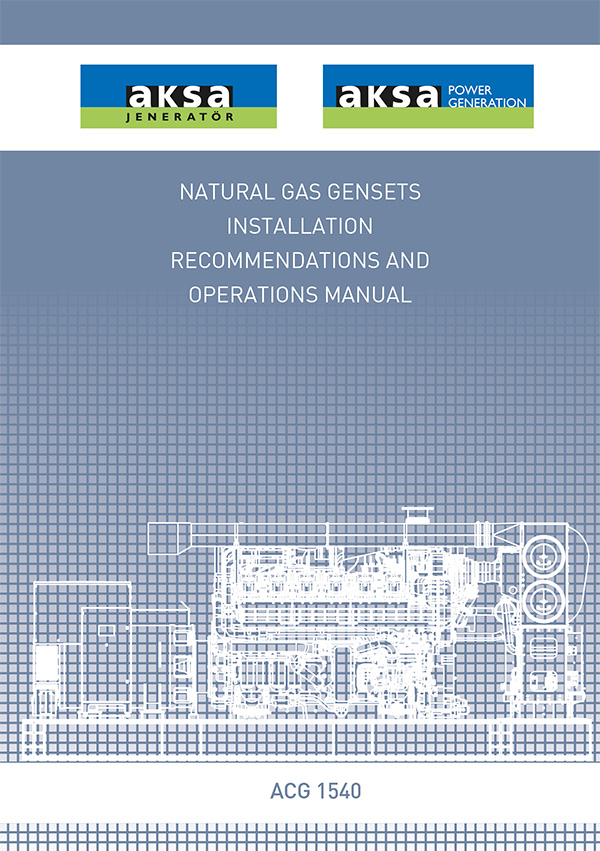 ACG 1540 NATURAL GAS GENSETS INSTALLATION RECOMMENDATIONS AND OPERATIONS MANUAL